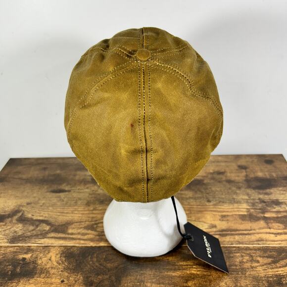 FILSON INSULATED TIN CLOTH CAP DARK TAN L USA Made - Picture 6 of 15